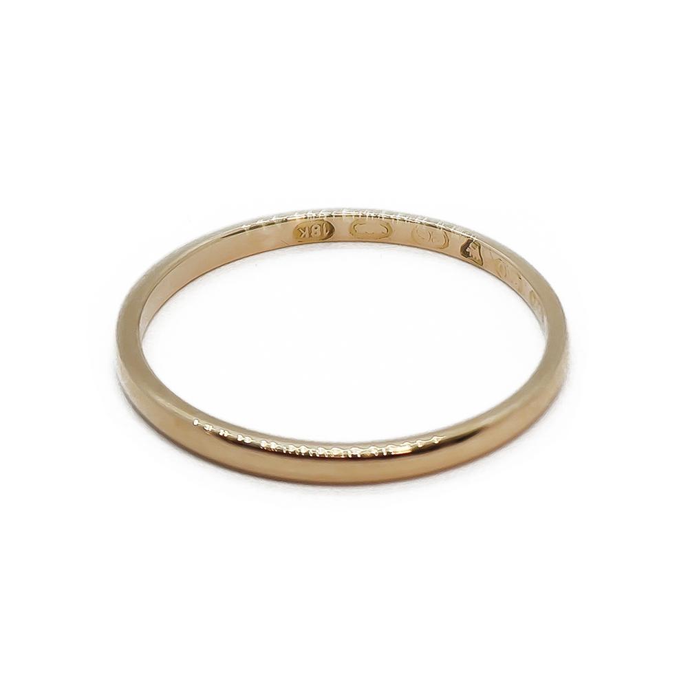Eino Westerback puolipyöreä 18K kultainen kihlasormus 20,5 mm #1 Kultatukku.fi