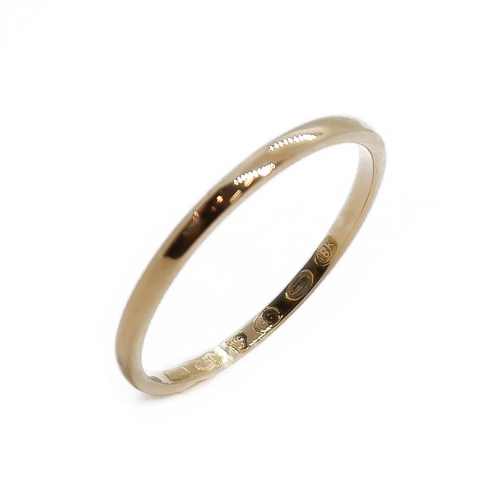 Eino Westerback puolipyöreä 18K kultainen kihlasormus 20,5 mm #0 Kultatukku.fi