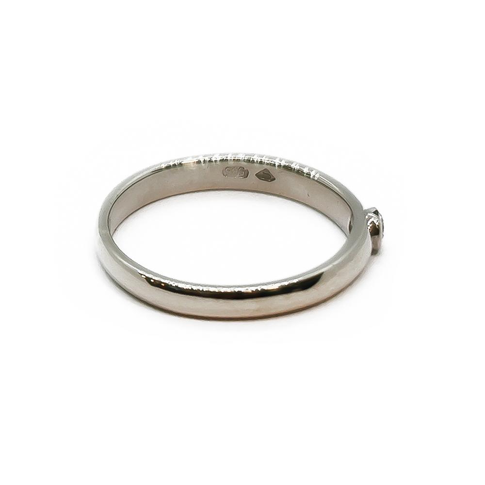 Olof Sjöblom timanttisormus 0,03 ct, 14K valkokulta, 16,75 mm #1 Kultatukku.fi