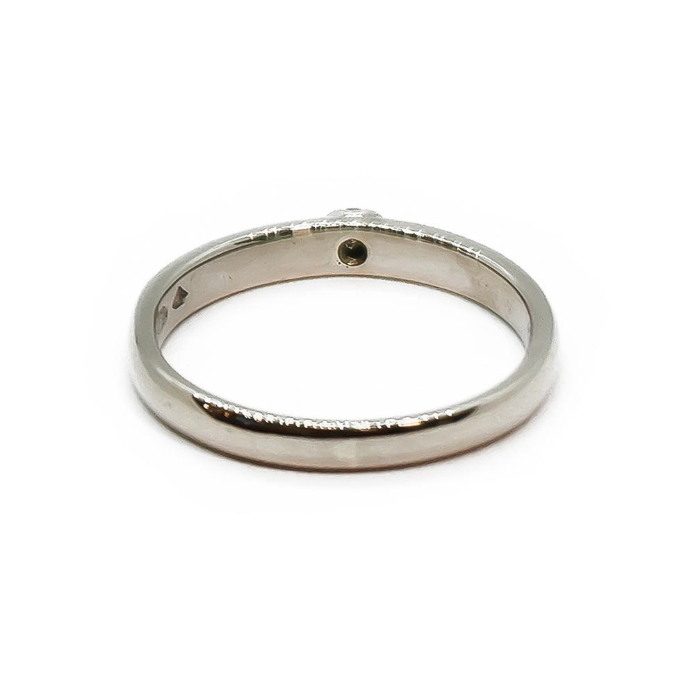 Olof Sjöblom timanttisormus 0,03 ct, 14K valkokulta, 16,75 mm #2 Kultatukku.fi