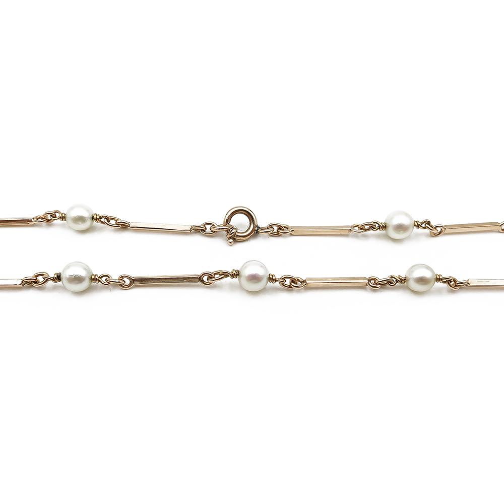 Eino Westerback helmikaulakoru 14K kultaa 42 cm, 1966 #2 Kultatukku.fi