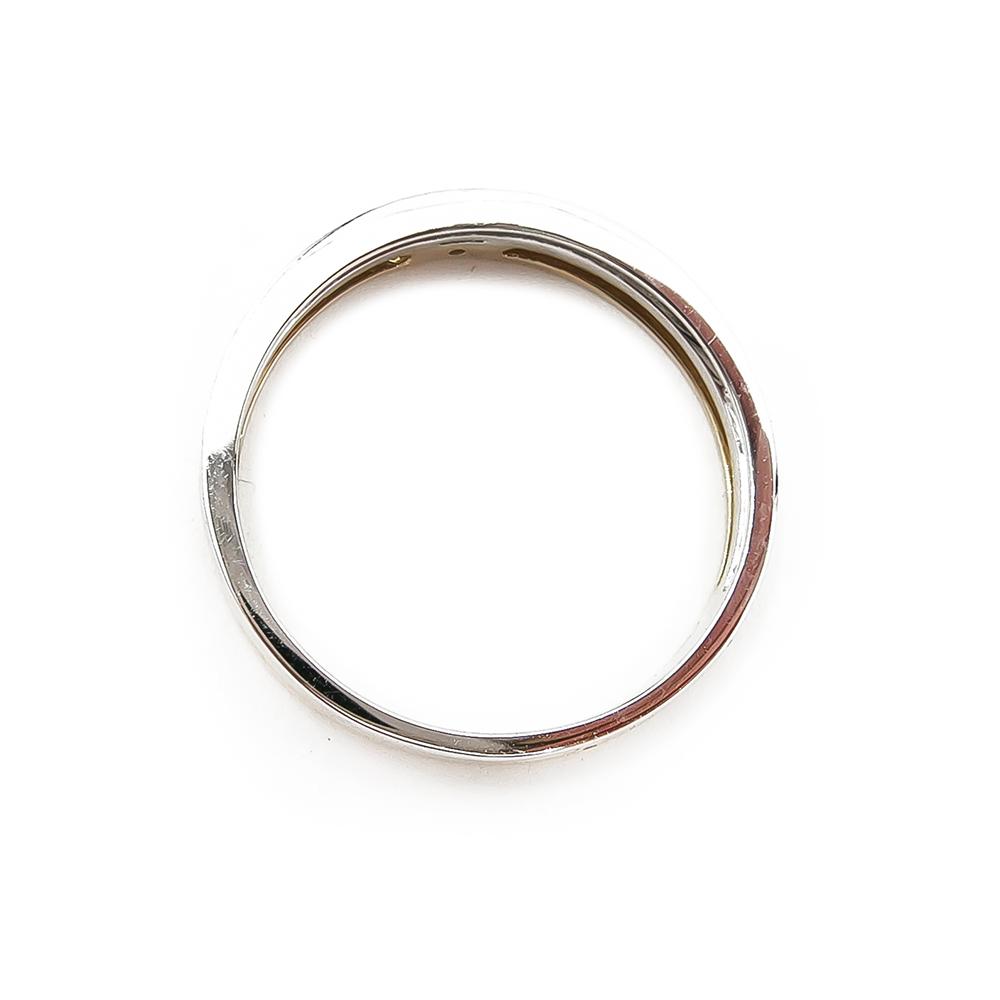 Story of Love Duprovnik valko/keltakultainen sormus 0,10ct 17mm #3 Kultatukku.fi