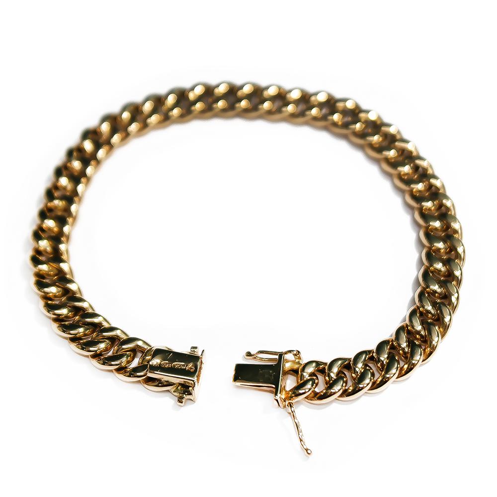Palokan Kultaseppä 14K kultainen panssariranneketju 21 cm – 2000 #0 Kultatukku.fi
