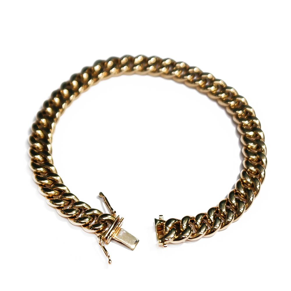 Palokan Kultaseppä 14K kultainen panssariranneketju 21 cm – 2000 #2 Kultatukku.fi