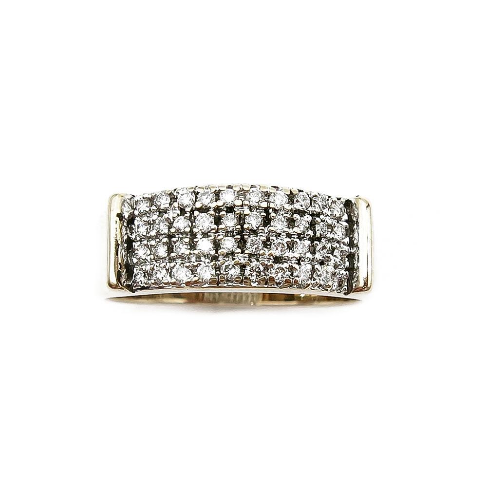 Monirivinen timanttisormus 0,25ct 18mm #3 Kultatukku.fi