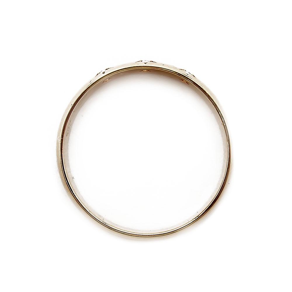 Tähti-istutettu timanttisormus 0,03ct 16,5mm #2 Kultatukku.fi