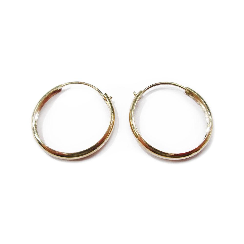 Kultaiset renkaat 2x15 mm #1 Kultatukku.fi