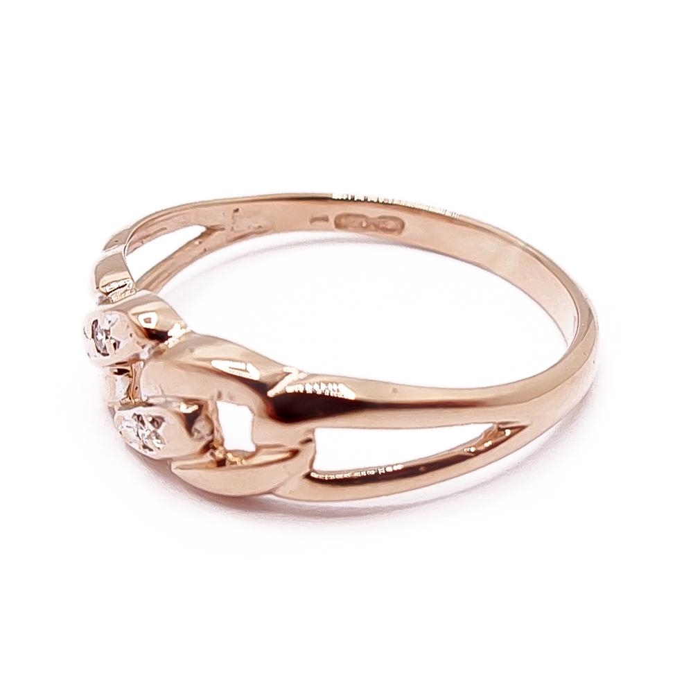 HJS timanttisormus 0,01 ct, 14K kultaa, 17,75 mm #3 Kultatukku.fi