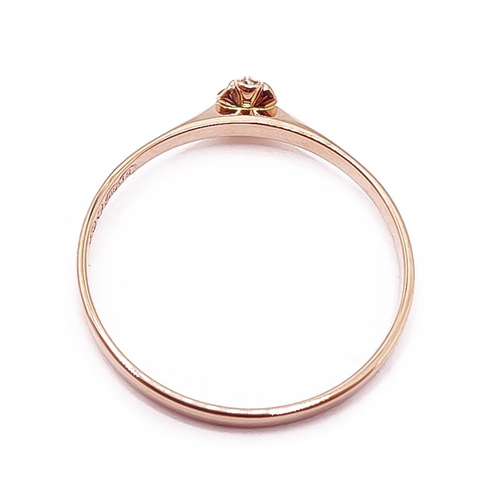 Kultainen timanttisormus 18mm v.-86 0,01ct #2 Kultatukku.fi