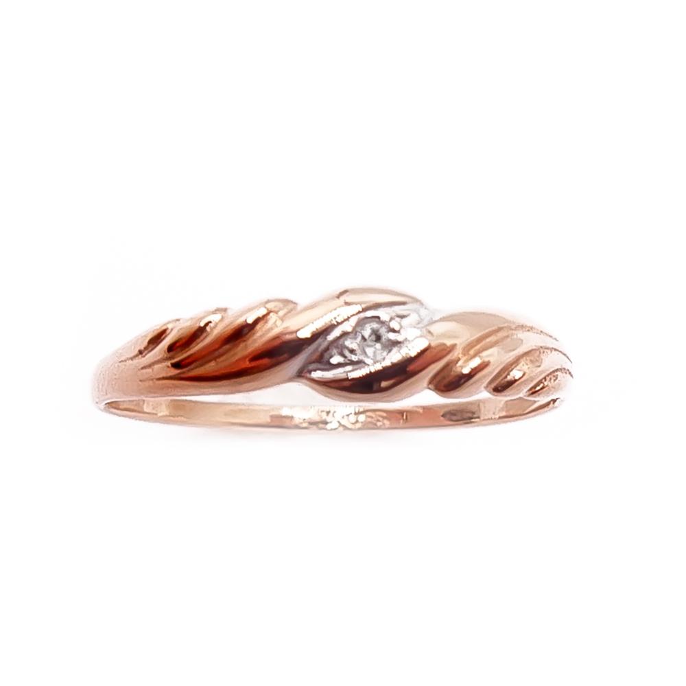Kultainen timanttisormus 0,005ct 15mm #1 Kultatukku.fi
