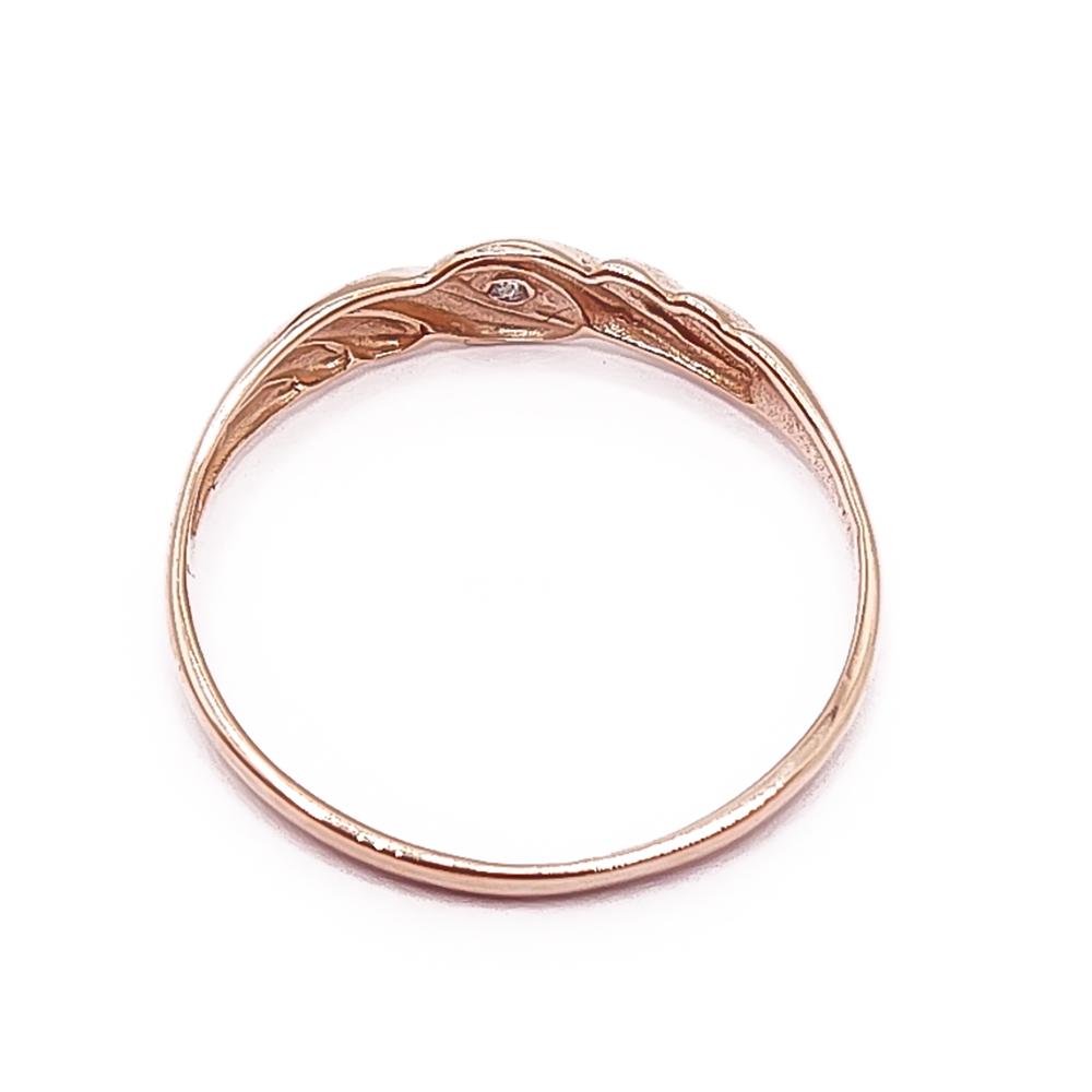 Kultainen timanttisormus 0,005ct 15mm #2 Kultatukku.fi