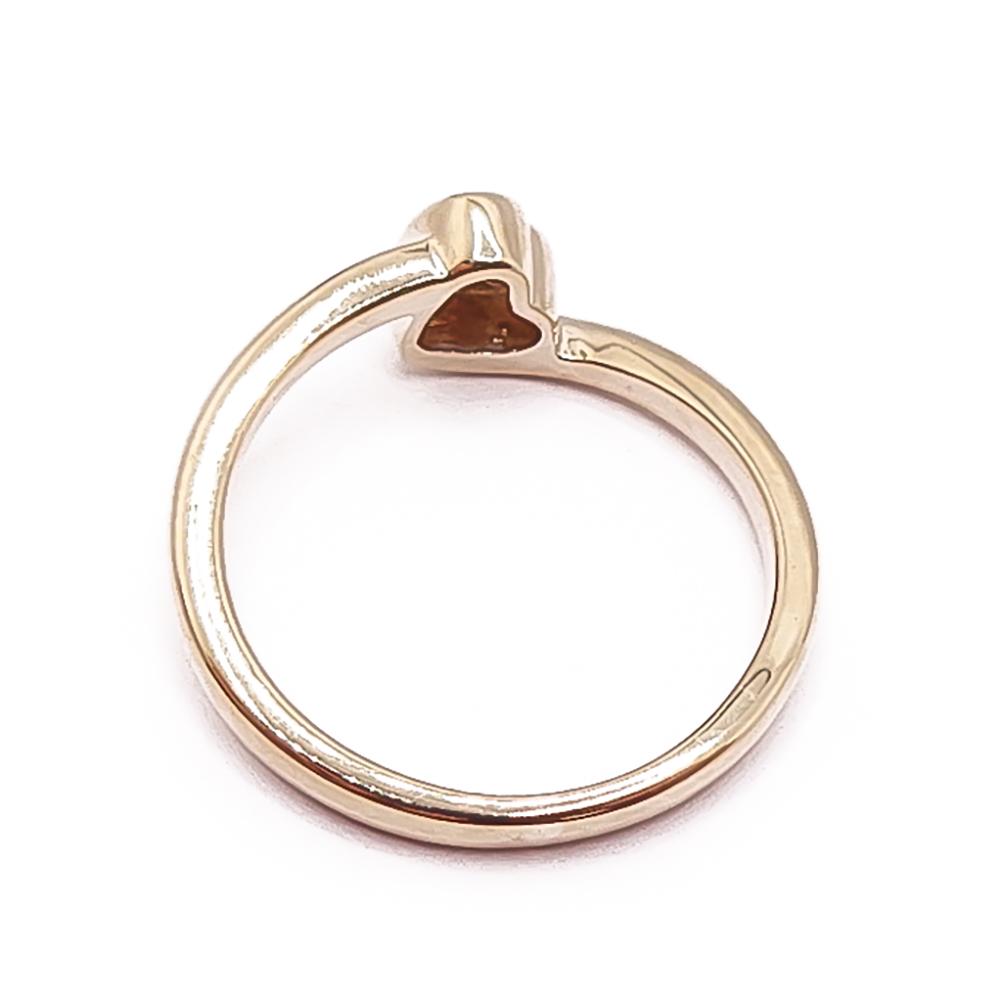 Kultainen sydäntimanttisormus 0,02ct 14,5mm #2 Kultatukku.fi