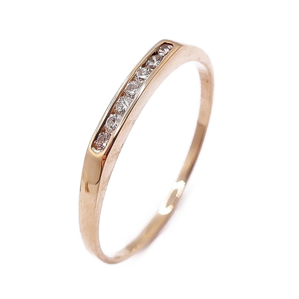 Kultainen timanttisormus 0,07ct 21mm #0 Kultatukku.fi