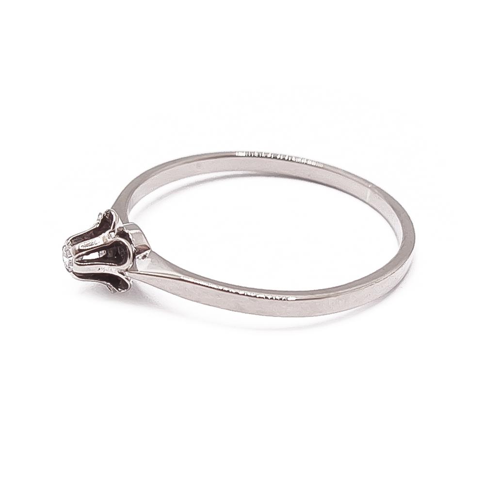 18k timanttisormus 0,02ct v.-79 16,5mm #3 Kultatukku.fi