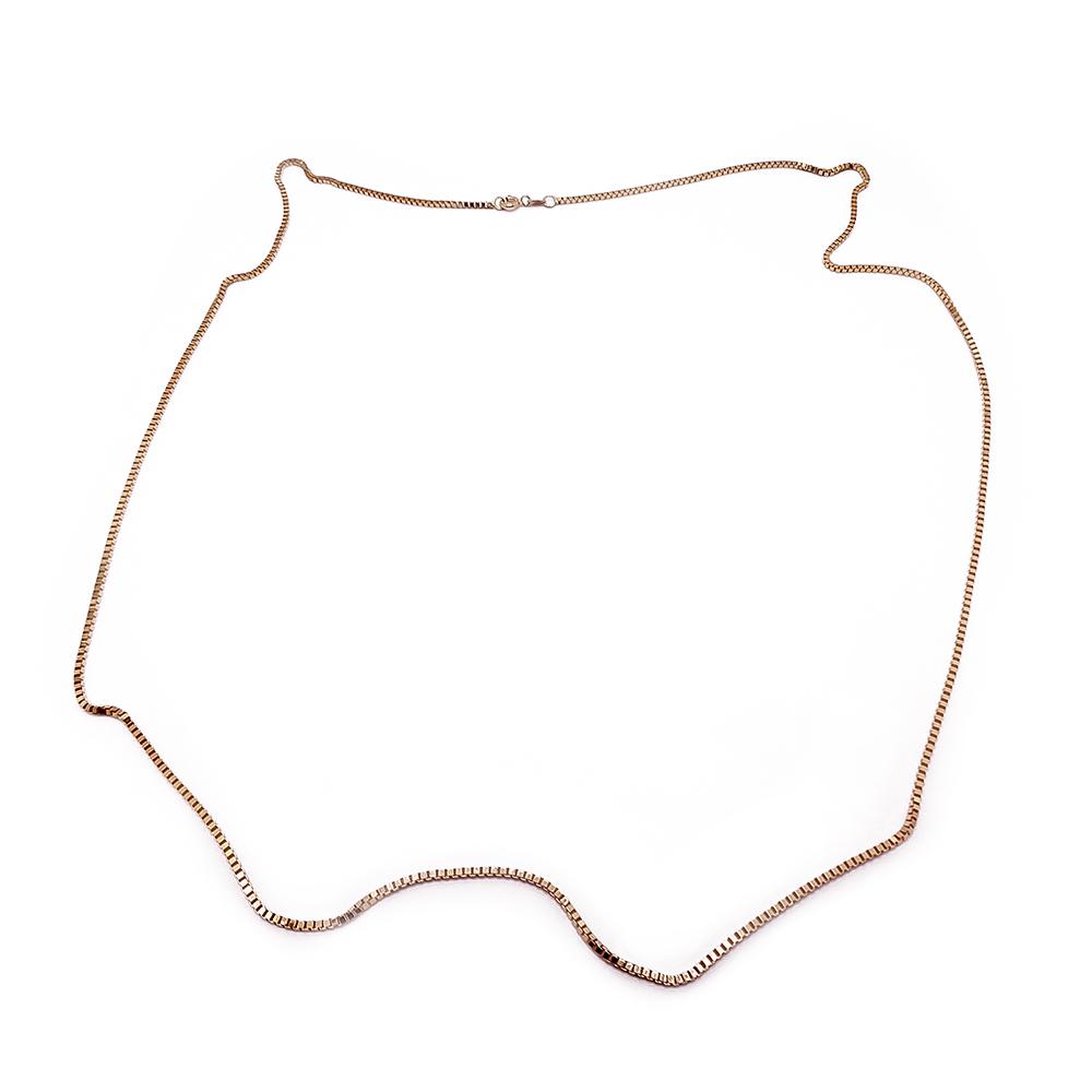 Kultainen venetsiaketju 70cm #0 Kultatukku.fi
