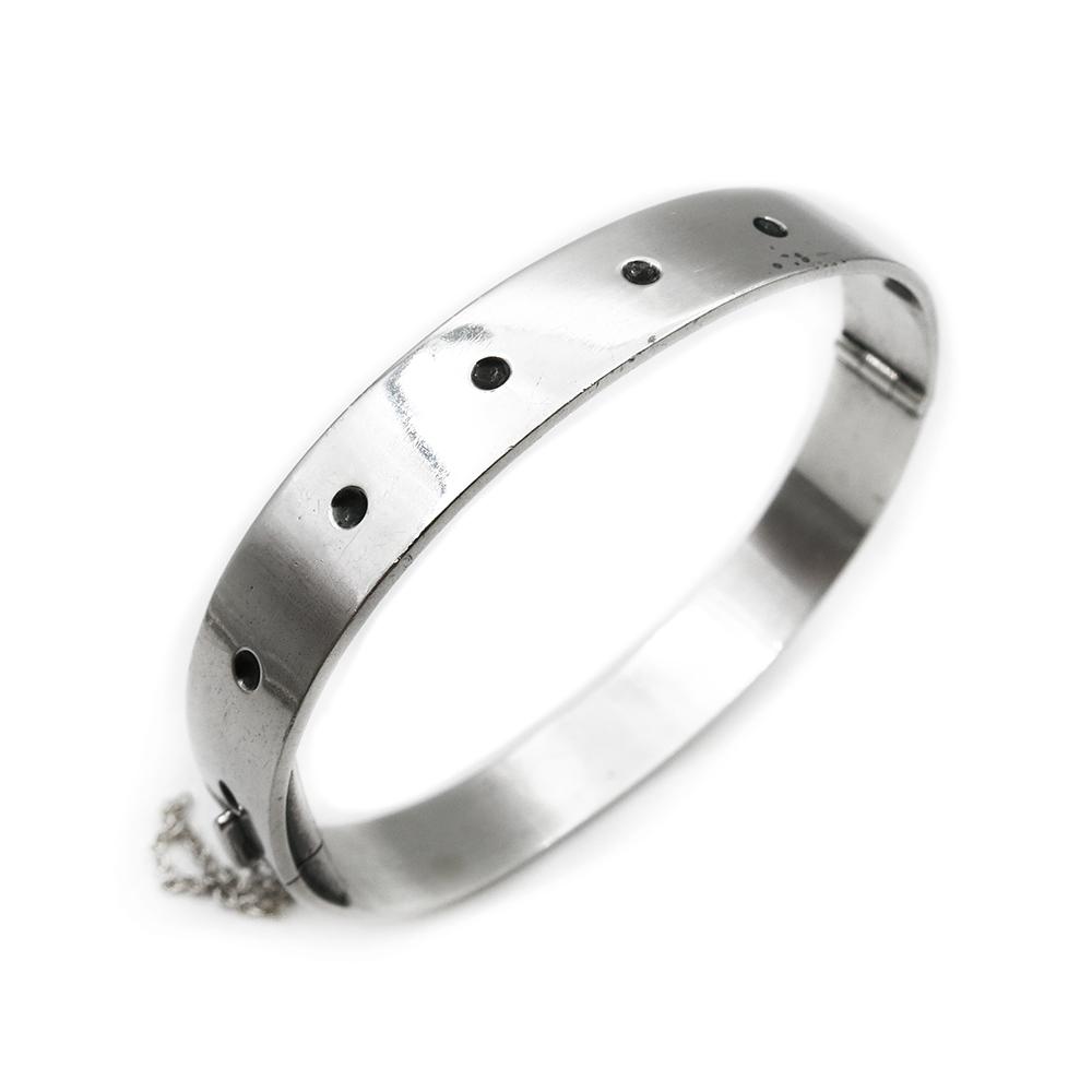 Kalevala Koru Kaira rannerengas turvaketjulla 18,5cm lev.10mm Veikko Reinikka v.-65 #3 Kultatukku.fi