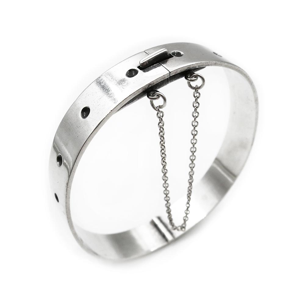 Kalevala Koru Kaira rannerengas turvaketjulla 18,5cm lev.10mm Veikko Reinikka v.-65 #0 Kultatukku.fi