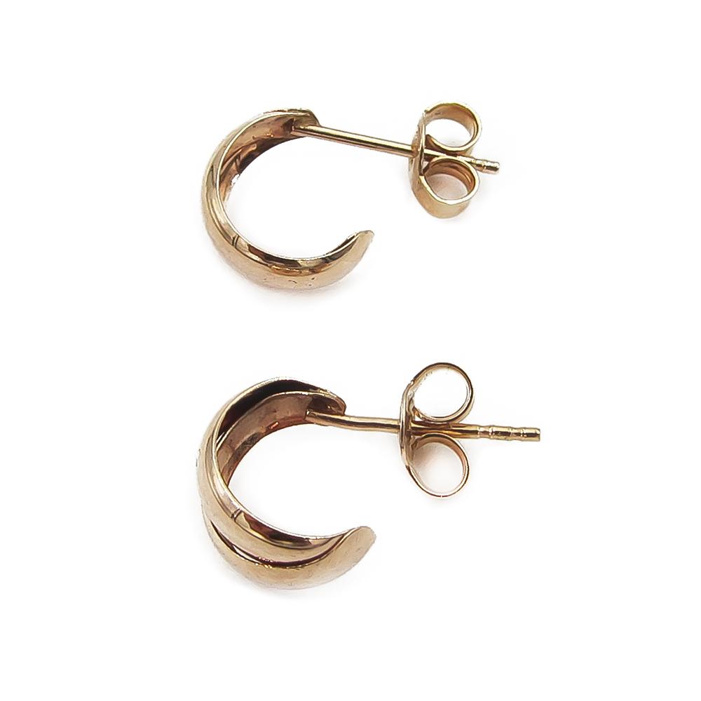 Kultatappikorvrenkaat halk.9,5 mm leveys 4,7 mm #2 Kultatukku.fi