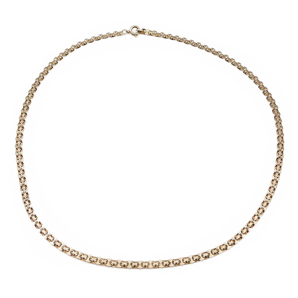 Keravan Kultaseppä X-lenkkikaulaketju 14K kultaa, 41,5 cm – 1982 #0 Kultatukku.fi