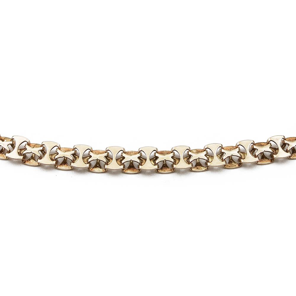 Keravan Kultaseppä X-lenkkikaulaketju 14K kultaa, 41,5 cm – 1982 #1 Kultatukku.fi