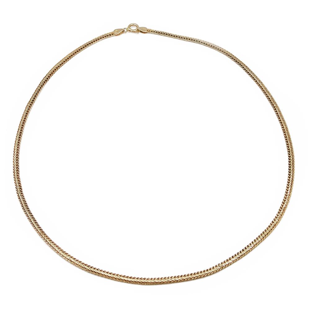 Italialainen 585-kultakaulaketju, 41 cm × 3 mm #0 Kultatukku.fi