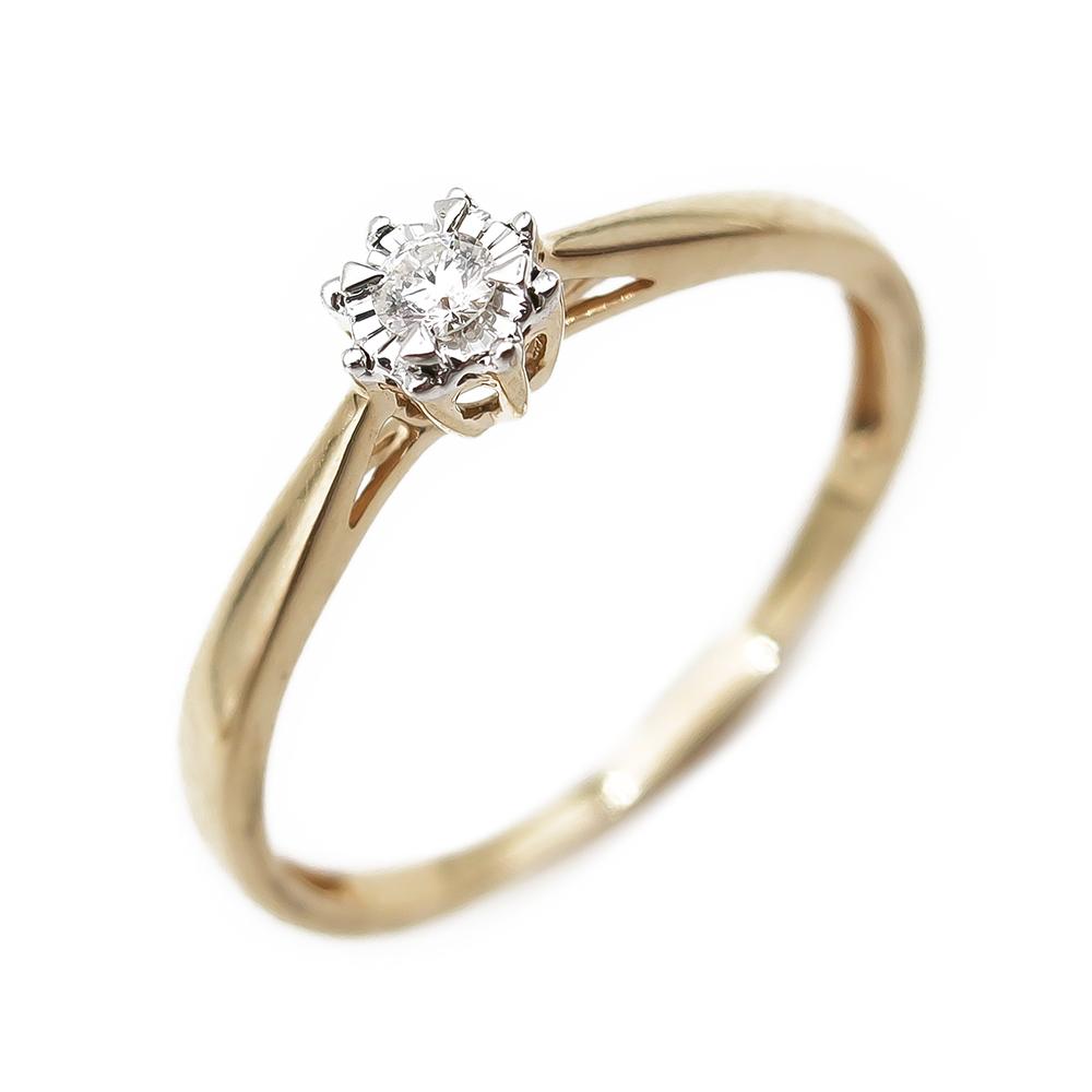 Timanttisormus 0,03ct koko 17,5 #3 Kultatukku.fi