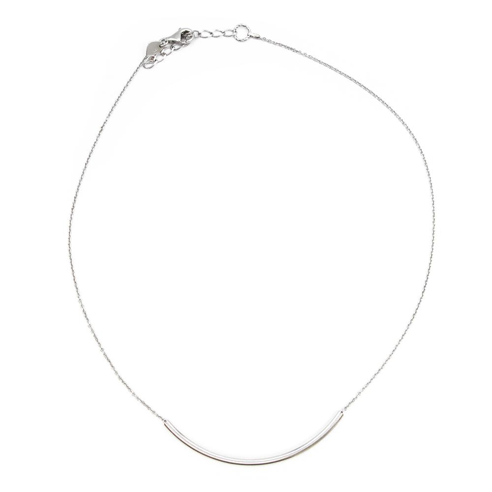 Minimalistinen kaari kaulakoru 42-47cm #0 Kultatukku.fi