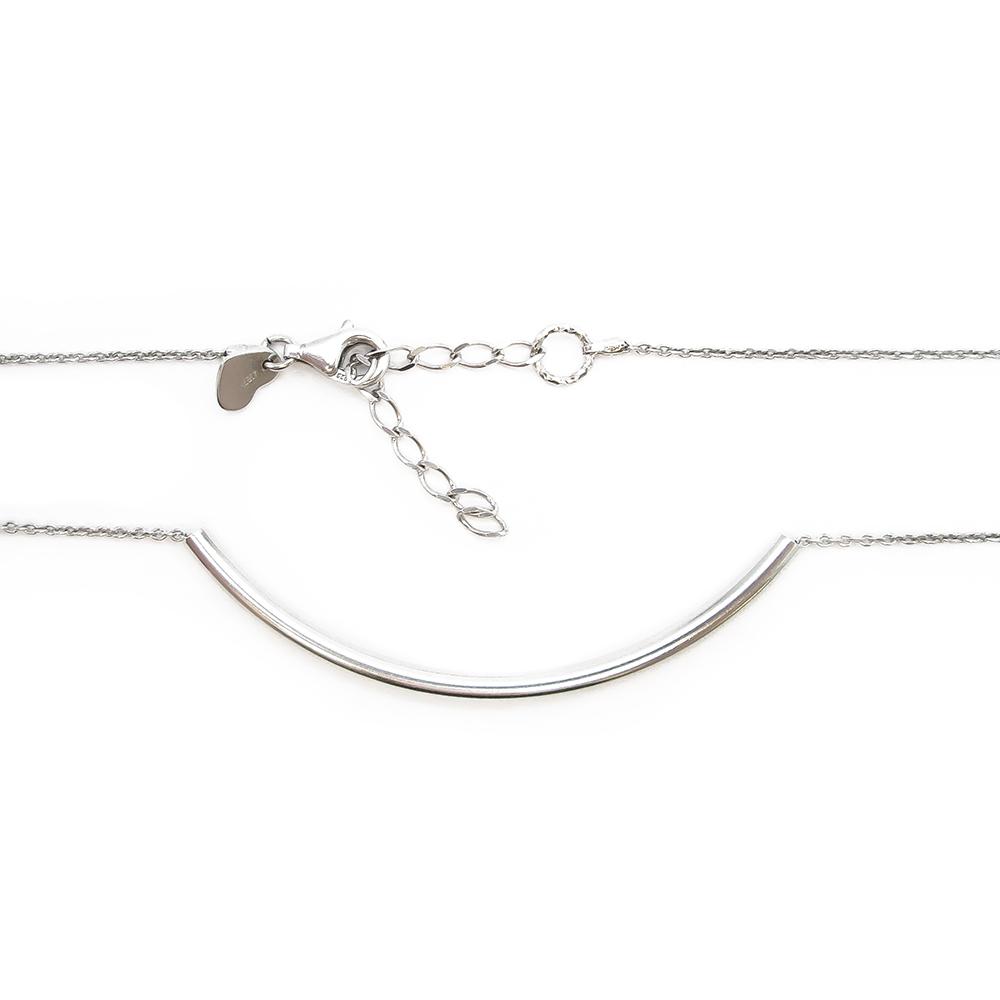 Minimalistinen kaari kaulakoru 42-47cm #1 Kultatukku.fi