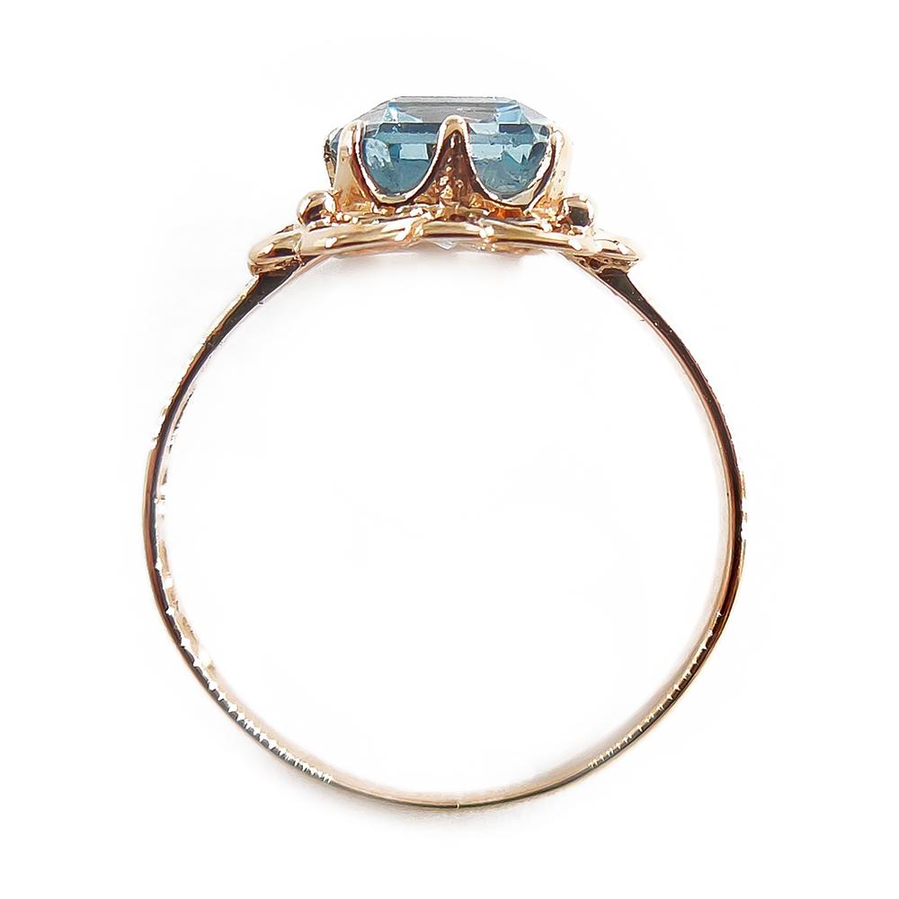 Eino Westerback sinikivinen 14K kultasormus 17,5 mm, 1956 #3 Kultatukku.fi
