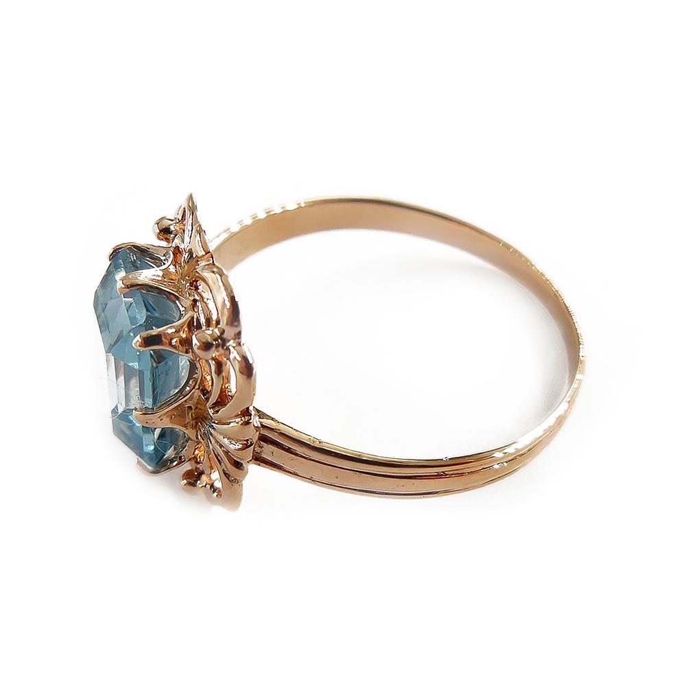 Eino Westerback sinikivinen 14K kultasormus 17,5 mm, 1956 #4 Kultatukku.fi