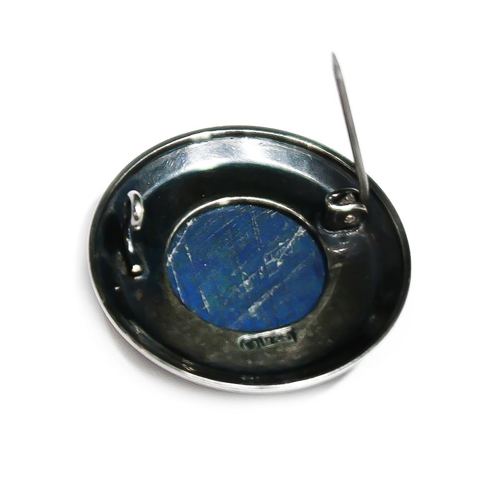 Kalevala Koru 1588 -rintakoru, hopeaa ja spektroliittia, 28 mm #2 Kultatukku.fi