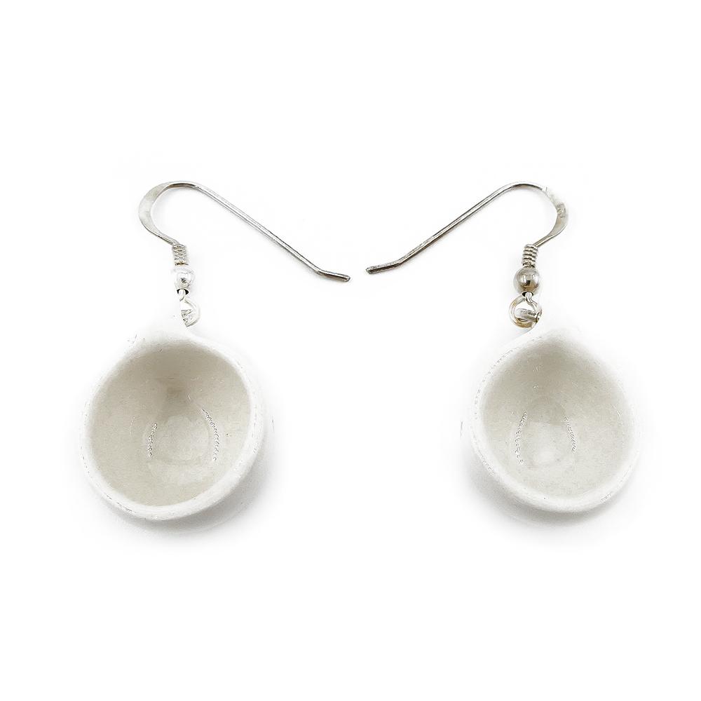 Rapu-Art Kuksa-korvakorut keramiikka-hopeakoukku #0 Kultatukku.fi