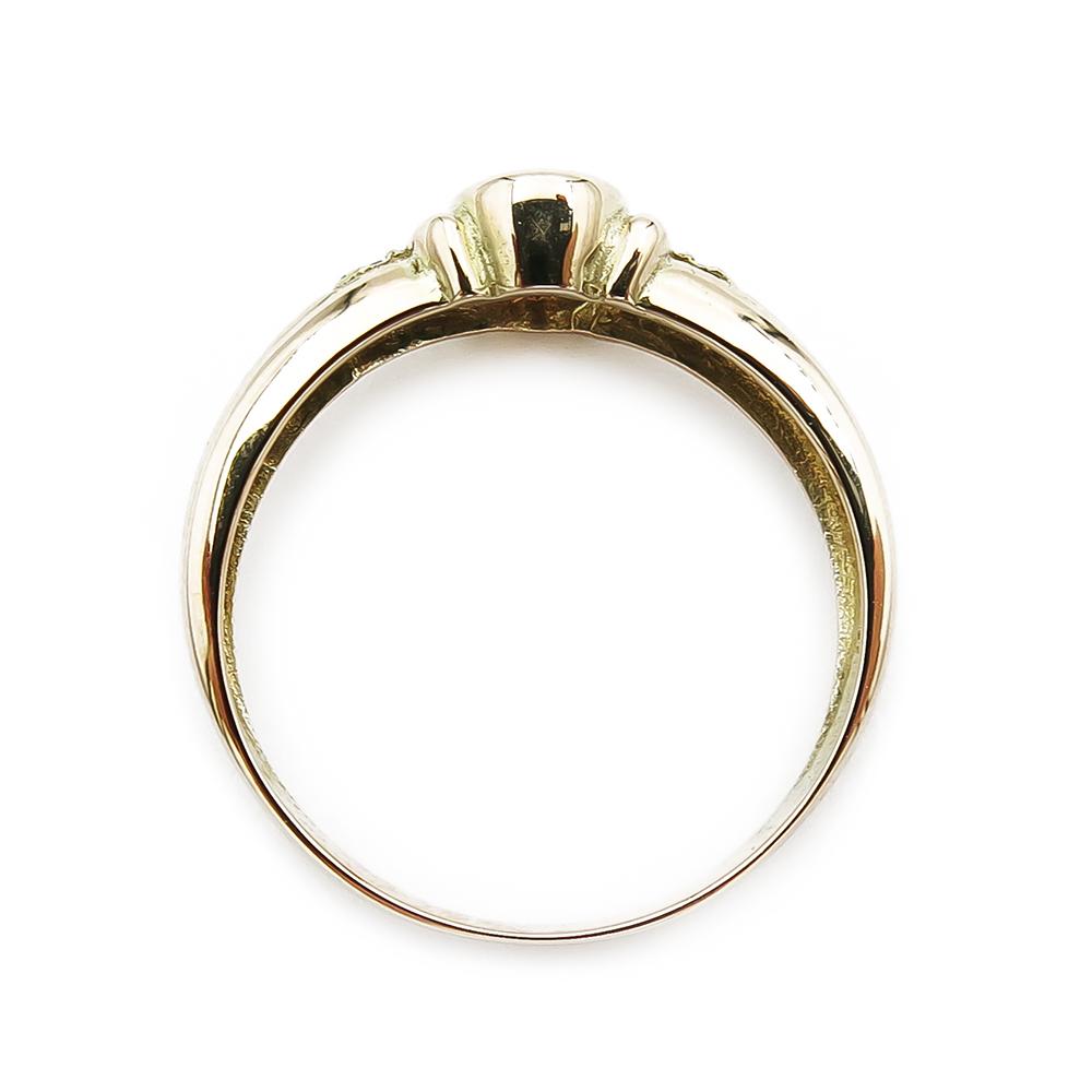 Kohinoor kultainen timanttisormus 0,01ct, pinkki safiiri 15,0mm #2 Kultatukku.fi