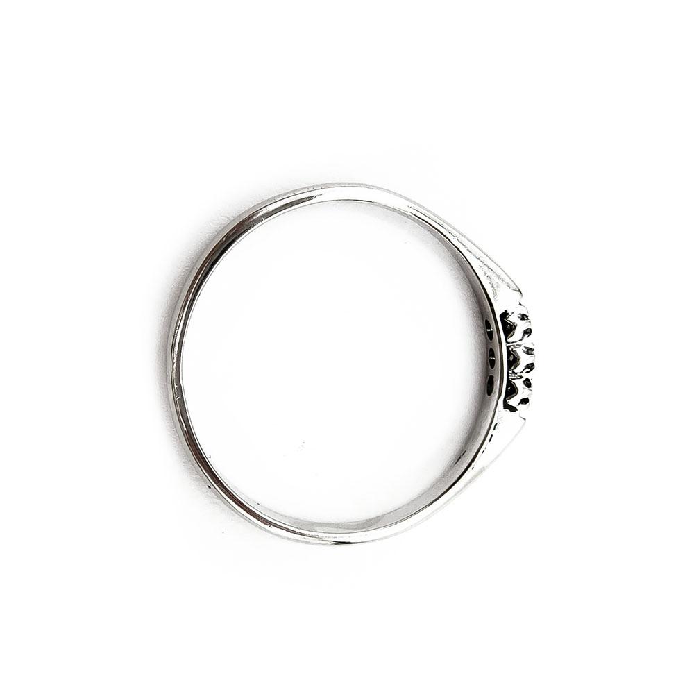 Valkokultainen timanttisormus 0,06ct 18mm #3 Kultatukku.fi