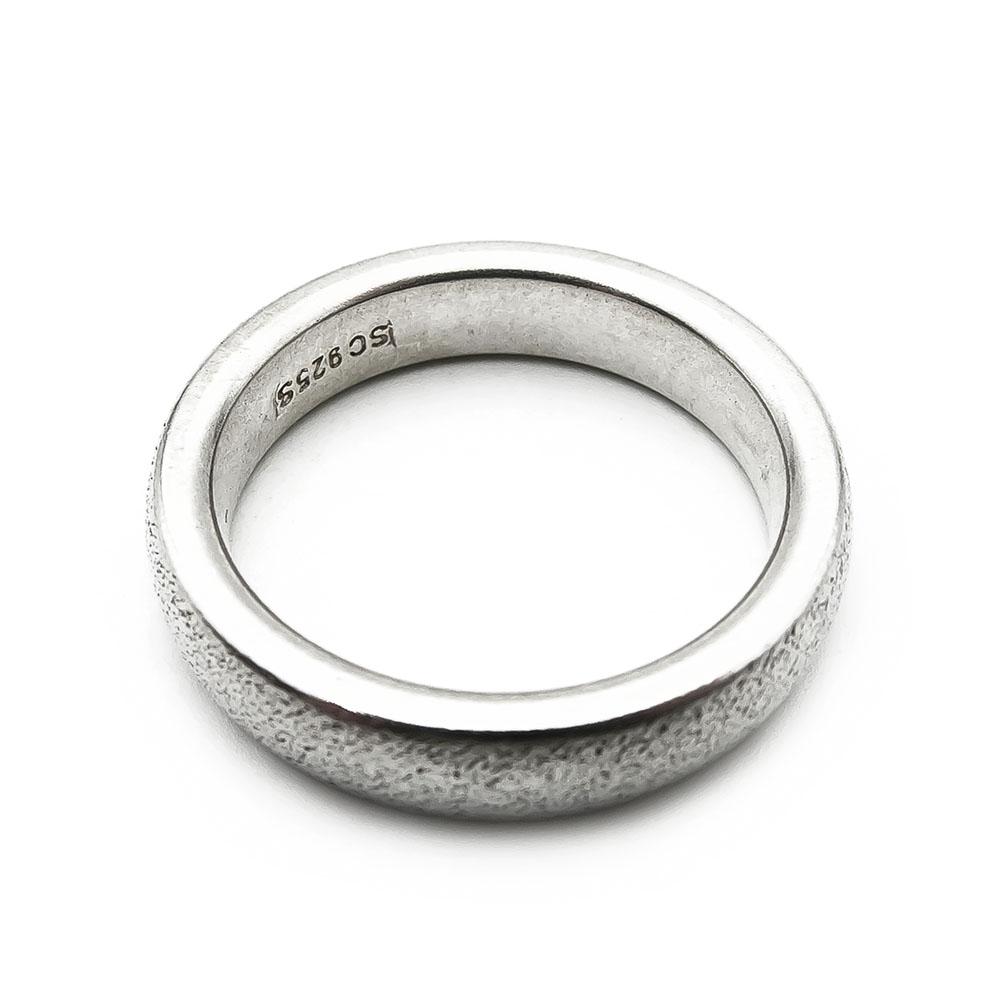 Hopeinen sormus koko 19,0 lev.5mm #2 Kultatukku.fi