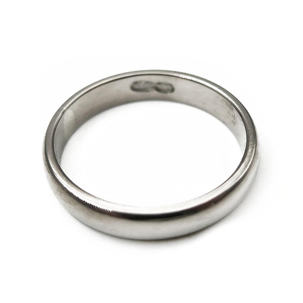 Hopeinen sileäsormus koko 20,5 lev.6mm #1 Kultatukku.fi