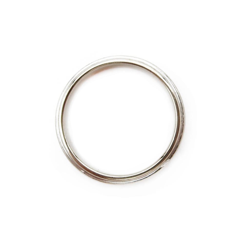 3,75mm uritettu valkokultainen sormus 18,25mm #2 Kultatukku.fi
