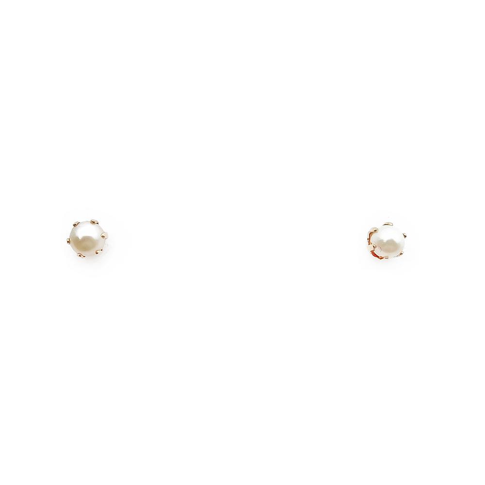 4mm Helmi tappikorvakorut #0 Kultatukku.fi