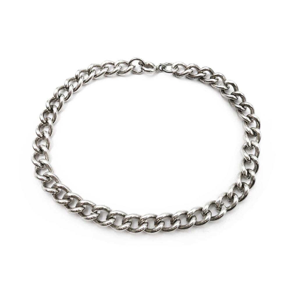 5,65mm Hopeinen ranne panssariketju 18,5cm #1 Kultatukku.fi