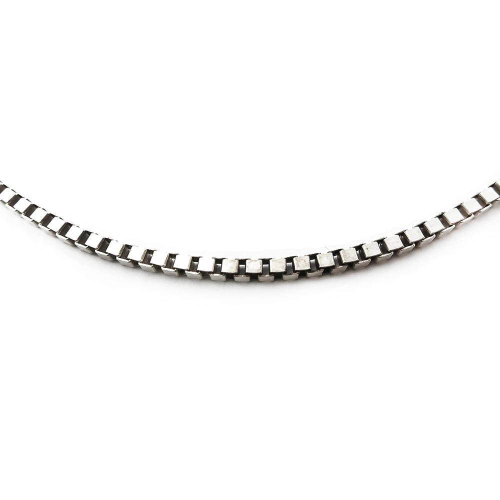 Hopeinen venetsiaketju 44,5cm #1 Kultatukku.fi