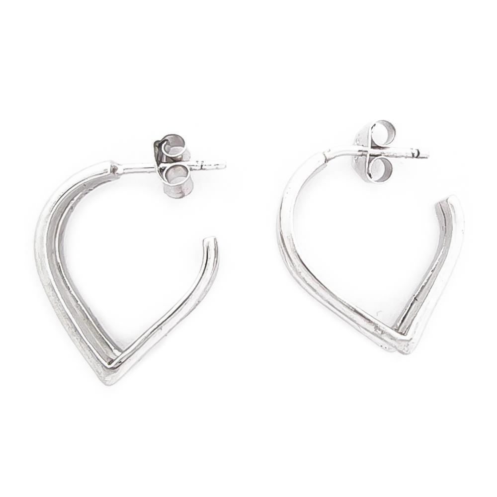 Karl Laine Compro -hopeatappikorvakorut 925, 18 mm #1 Kultatukku.fi