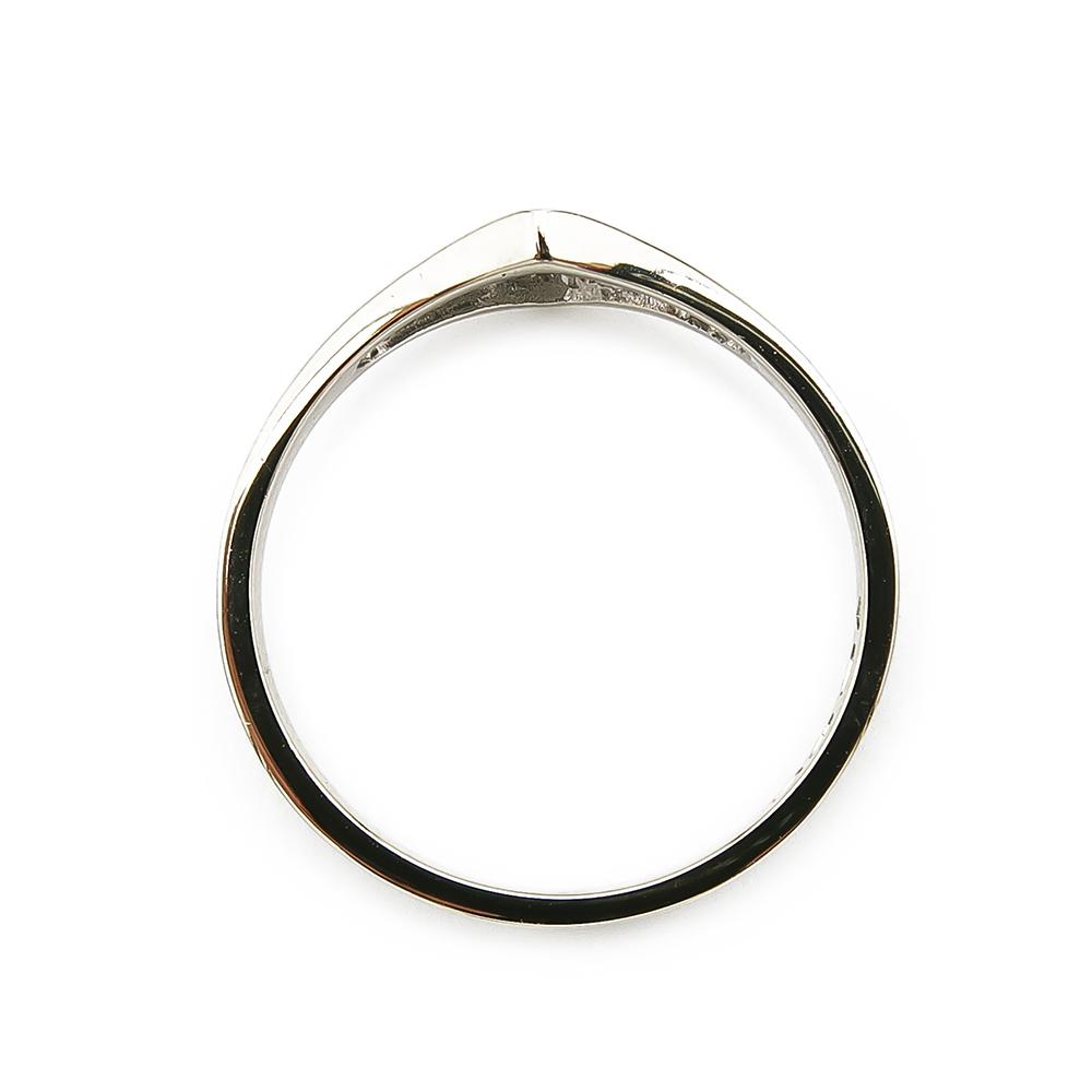 Valkokultainen timanttisormus 0,045ct 17,75mm 18k #2 Kultatukku.fi