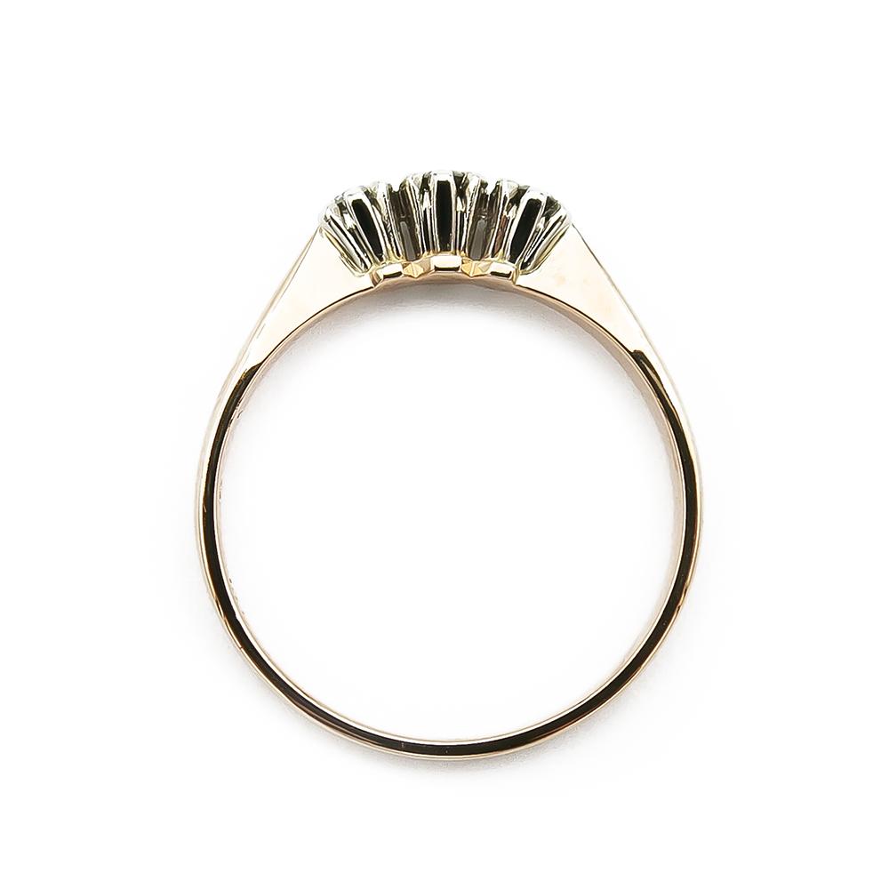 Kultainen timanttisormus yht. 0,06ct 17,5mm #2 Kultatukku.fi