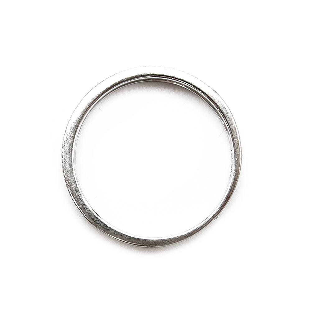 Valkokultainen puoliallianssi timanttisormus 23x0,003ct 15mm #2 Kultatukku.fi