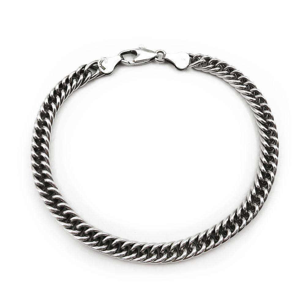 Hopeinen ranneketju 19,5cm lev.5mm #0 Kultatukku.fi