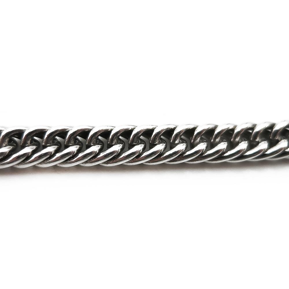 Hopeinen ranneketju 19,5cm lev.5mm #1 Kultatukku.fi