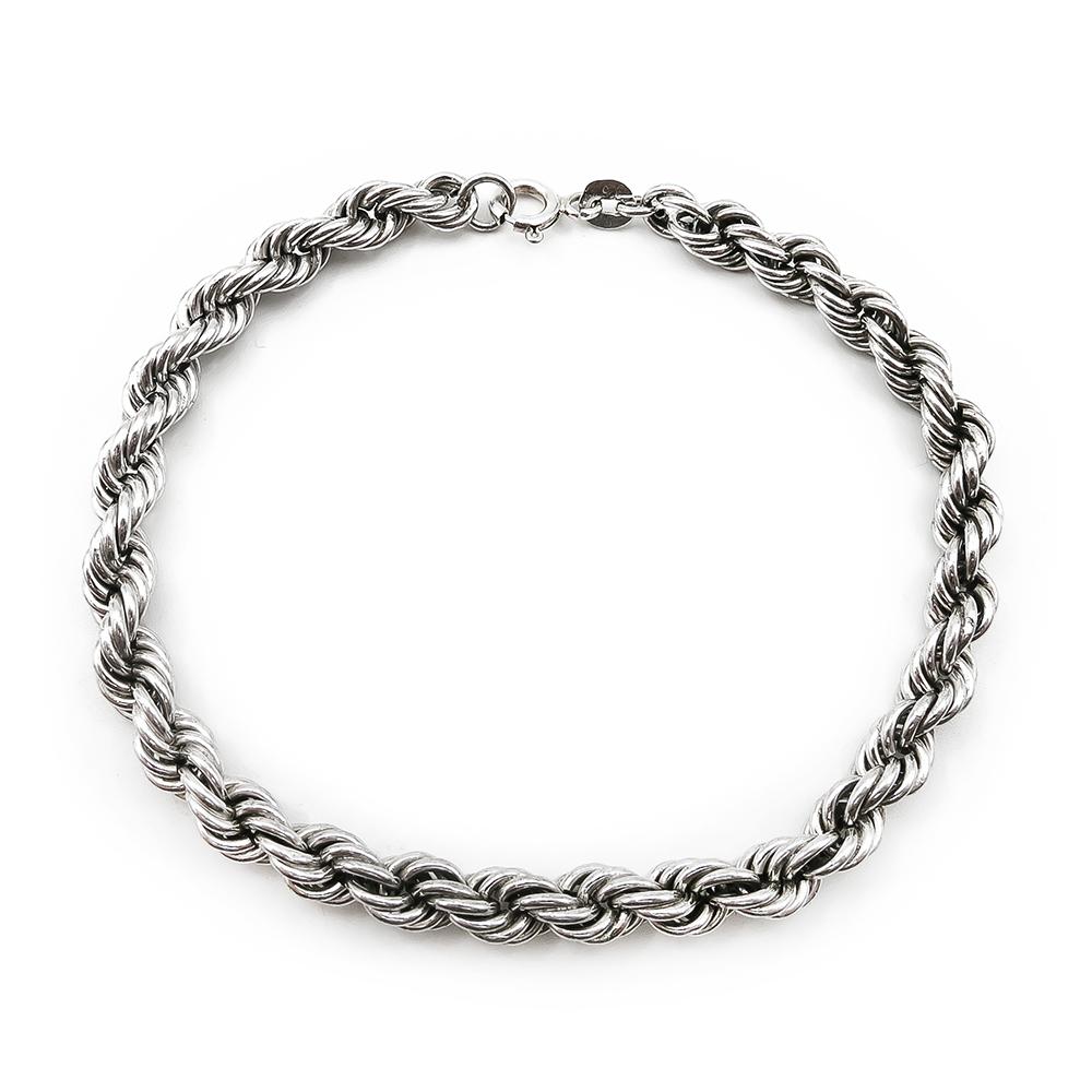 Hopeinen cordellranneketju 18,5cm lev.5mm #0 Kultatukku.fi