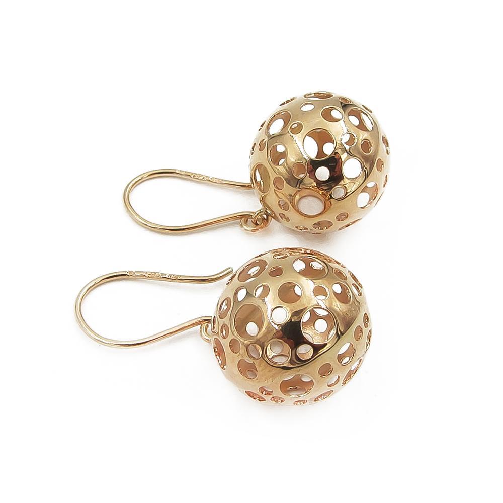 Liisa Vitali Leppäkerttu -korvakorut 14K kultaa, 27 mm #0 Kultatukku.fi