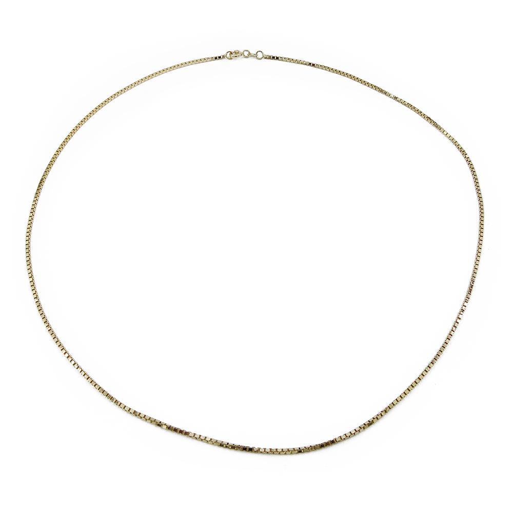 Kultainen venetsiariipusketju 1,21mm 45cm #0 Kultatukku.fi