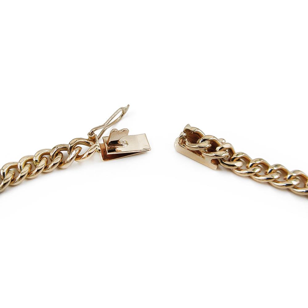 Touko Pentti Lehtonen 14K umpipanssarikaulaketju 50 cm, 4,5 mm – 1988 #2 Kultatukku.fi